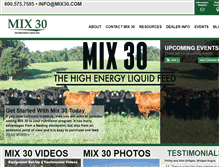 Tablet Screenshot of mix30.com